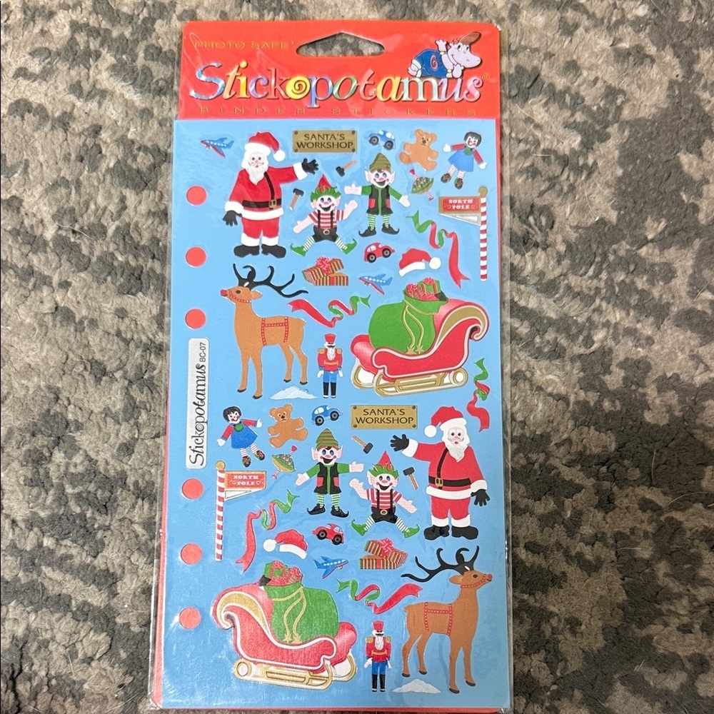 Stickopotamus Christmas Sticker Sheet